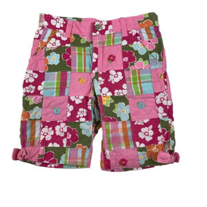 GYMBOREE Pink Floral Patchwork Shorts size 7